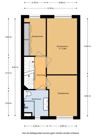 Floorplan - Plantenkasstraat 24, 3544 JE Utrecht
